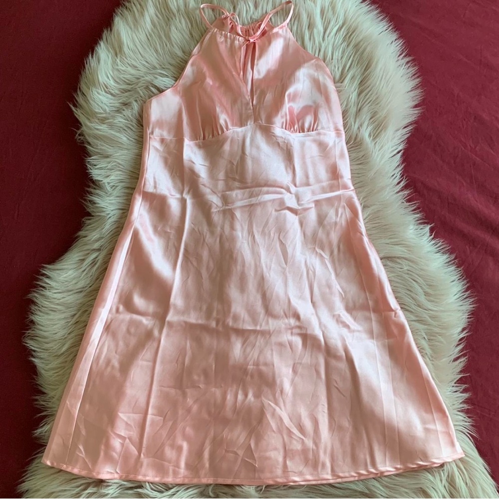 Vintage La Senza Baby Pink Slip - Size XS